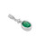 Peter Suchy  .52ct Emerald Diamond  White Gold Pendant