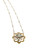 Vintage .67ct European Cut Diamond 14k White Gold Bar Link Chain Flower Pendant