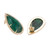 Peter Suchy GIA Certified 15.53 Carat Emerald Diamond Yellow Gold Earrings