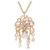 .10 Carat Diamond Pearl Garnet Yellow Gold Octopus Brooch Pendant Necklace