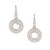 1.45 Carat Diamond White Gold Dangle Earrings 