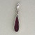 Vintage 2.44ct Bright Pink Tourmaline .07ct Diamond 14k Gold Pendant Enhancer