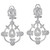 .25 Carat Diamond Open Work Dangle Earrings