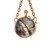 Rose Gold Crystal Ball Pocket Watch Pendant Necklace