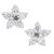 Peter Suchy .20 Carat Platinum Star Earrings 