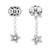 Peter Suchy .40 Carat Diamond Platinum Star Dangle Drop Earrings