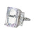 17.01 Kunzite Diamond Platinum Art Deco Ring