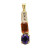 Vintage 3 Hinged Emerald Cut Orange Citrine Oval Amethyst Diamond 14k Pendant