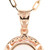 Peter Suchy 2.71 Carat Morgnite Diamond Rose Gold Pendant Necklace