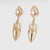 Etruscan revival 19th Century Yellow Rose Gold Dangle Earrings