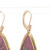 Meira T. GIA Certified 34.38 Carat Ruby Diamond Rose Gold Dangle Earrings