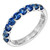Peter Suchy 1.12 Carat Blue Sapphire Platinum Wedding Band Ring