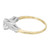 EGL Certified .73 Carat Diamond Two Tone Gold Engagement Ring 