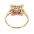 Peter Suchy GIA Certified .52 Carat Diamond Ruby Yellow Gold Ring