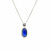 Peter Suchy GIA Certified 3.82 Carat Blue Sapphire Diamond White Gold Pendant 