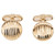 Yellow Gold Domed Italian Made Cufflinks