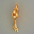 Vintage Antique Victorian 1850 14k Yellow Gold Hand Engraved Dangle Pendant