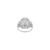 .80 Carat Diamond Sapphire Pierced Dome Platinum Engagement Ring