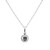 Peter Suchy .28 Carat Diamond White Gold Halo Pendant Necklace