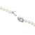 .10 Carat Diamond Cultured Akoya Pearl White Gold Necklace