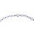 .75 Carat Diamond Chalcedony Sapphire White Gold Bead Necklace