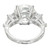 Peter Suchy GIA Certified 6.56 White Sapphire Diamond Platinum Engagement Ring