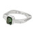 Peter Suchy GIA Certified 1.20 Carat Green Sapphire Diamond Platinum Engagement