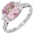 Peter Suchy GIA Certified 3.50 Carat Pink Sapphire Diamond Platinum Ring