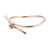 Rose Gold English Antique Twist Design Bangle Bracelet