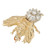 .42 Carat Diamond Two Tone Gold Bee Brooch