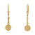 .20 Carat Diamond Platinum Yellow Gold Dangle Drop Earrings