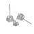 Peter Suchy EGL Certified 1.87 Carat Diamond Platinum Stud Earrings