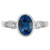 Peter Suchy GIA Certified 1.43 Carat Sapphire Diamond Gold Engagement Ring