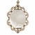 Antique Madonna Mother of Pearl Diamond Platinum Pendant Necklace