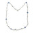 18.85 Carat Moonstone Diamond Sapphire White Gold Necklace