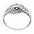 .30 Carat Sapphire Diamond Platinum Engagement Ring