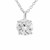 Peter Suchy EGL Certified .76 Carat Diamond White Gold Pendant Necklace 