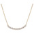 Peter Suchy .72 Carats 14k Gold Crescent Pendant Necklace