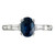 Peter Suchy GIA Certified .80 Carat Blue Sapphire Diamond Gold Engagement Ring 