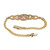 .65ct Pink Tourmaline Diamond 14k Gold Swirl Design Bismarck Bracelet