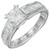 Peter Suchy GIA Certified 1.00 Carat Diamond Princess Cut Platinum Engagement Ring