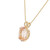 12.95 Carat Morganite Yellow Gold Pendant Necklace 