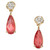 GIA Certified 2.81 Carat Rhodonite Diamond Yellow Gold Dangle Earrings