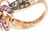 Levian .50 Carat Pink Sapphire Brown Diamond Rose Gold Swirl Ring