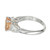 Peter Suchy 2.18 Carat Orange Sapphire Diamond Platinum Engagement Ring