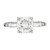EGL Certified .90 Carat Round Diamond Palladium Three-Stone Engagement Ring
