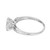 EGL Certified .90 Carat Round Diamond Palladium Three-Stone Engagement Ring