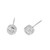 1.36 Carat Diamond Platinum Bezel Set Stud Earrings