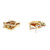 Henry Dunay Yellow Gold Flame Leaf Earrings 