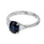 GIA Certified 1.85 Carat Blue Sapphire Diamond Platinum Engagement Ring